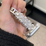 "Pearl x Bijou" Cross Design Apple Watch Band