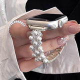 "Pearl x Bijou" Cross Design Apple Watch Band