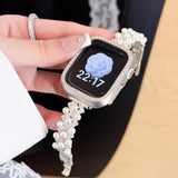 "Pearl x Bijou" Cross Design Apple Watch Band