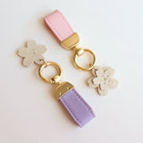 "Spring is coming" cherry blossom charm keychain