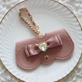 "Lovely Sparkle" Portable Glasses Case with Ribbon