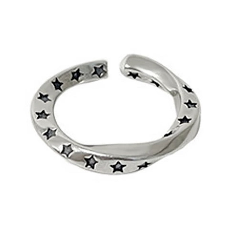"Shooting Star" S925 free size ring