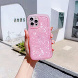 「推し色が、今日の味方になる」手になじむウェーブ デザインシート iPhoneケース