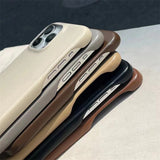 "One Hand Leather" PU leather smartphone case with strap