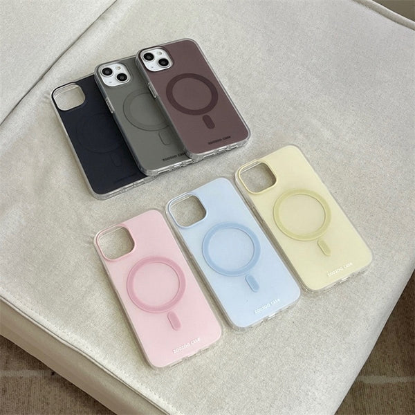 "Natural Colorful" MagSafe compatible simple matte smartphone case