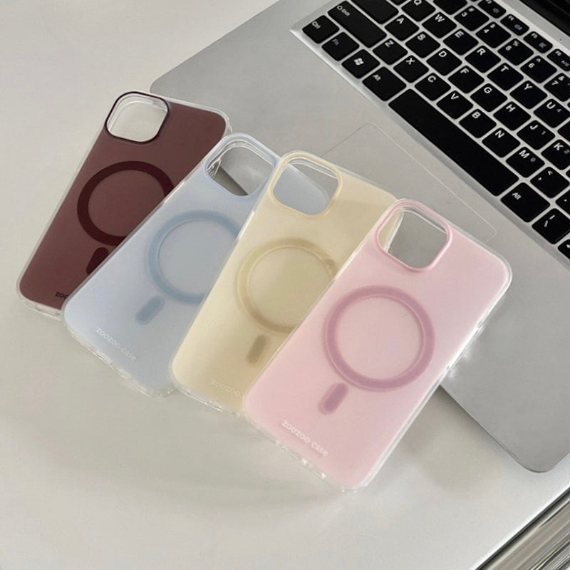 "Natural Colorful" MagSafe compatible simple matte smartphone case