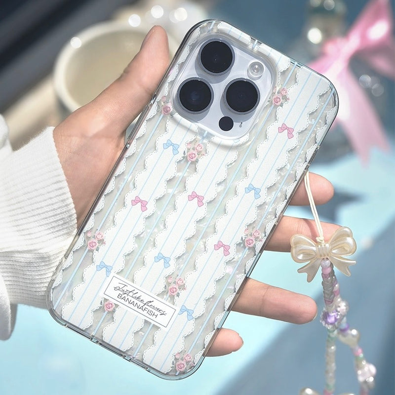 "Otome Ribbon" Feminine Smartphone Case with Strap