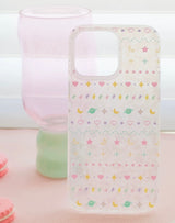 "Otome Line" Sparkly, semi-transparent, girly-patterned smartphone case