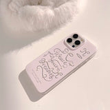 A cute pink iPhone case with the elegant sparkle of ribbons and pearls