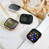 Anti-spy Privacy Screen & Shockproof All-in-one PC + Tempered Glass Full Cover Apple Watch Case
