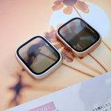Anti-spy Privacy Screen & Shockproof All-in-one PC + Tempered Glass Full Cover Apple Watch Case