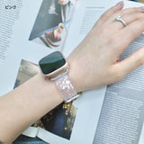 "Shell Shimmer x Clear Texture" Transparent Elegance for Summer, Waterproof and Lightweight Apple Watch Band