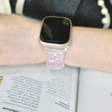 "Shell Shimmer x Clear Texture" Transparent Elegance for Summer, Waterproof and Lightweight Apple Watch Band