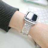 "Shell Shimmer x Clear Texture" Transparent Elegance for Summer, Waterproof and Lightweight Apple Watch Band