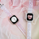 "Shell Shimmer x Clear Texture" Transparent Elegance for Summer, Waterproof and Lightweight Apple Watch Band