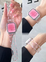 "Transparent Fruit" Fruit Pattern Clear Apple Watch Band 