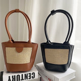 "3-way carrying" bucket bag