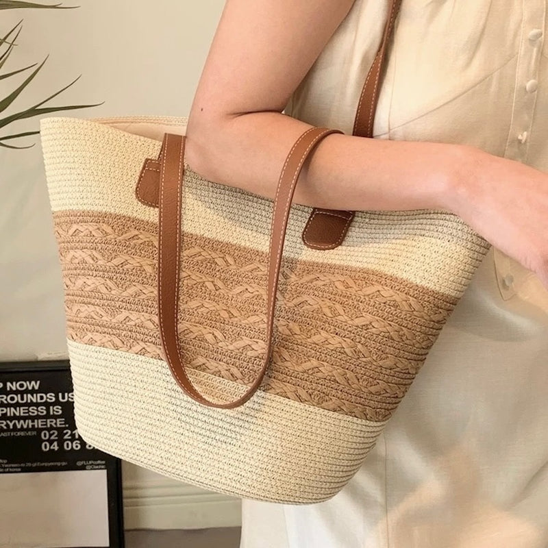 "For the Summer Market" Natural Material Knitted Bags