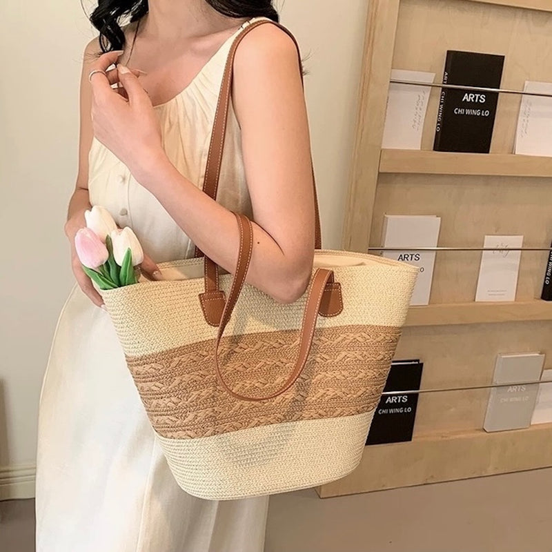 "For the Summer Market" Natural Material Knitted Bags