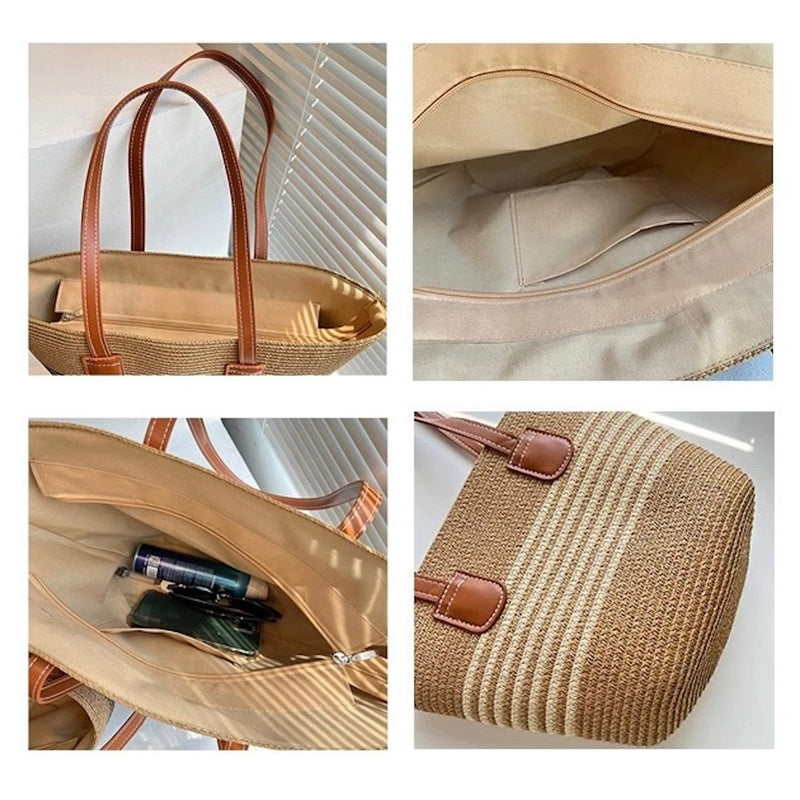 "For the Summer Market" Natural Material Knitted Bags