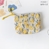 "Wrapped in a flower field" floral pouch