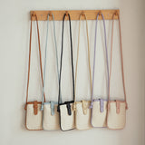 "Natural Pochette" PU Leather Mini Shoulder Bag