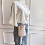 "Natural Pochette" PU Leather Mini Shoulder Bag