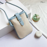 "Natural Pochette" PU Leather Mini Shoulder Bag