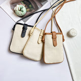 "Natural Pochette" PU Leather Mini Shoulder Bag