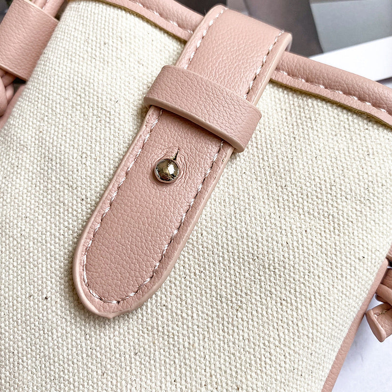 "Natural Pochette" PU Leather Mini Shoulder Bag