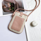 "Natural Pochette" PU Leather Mini Shoulder Bag