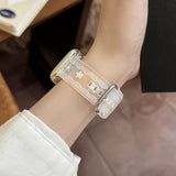 Transparent Yellow Silk Series TPU Strap for Apple Watch 11th Gen 10/9/8SE/Ultra