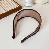 "Light and sheer around the face" Wide Mesh Headband