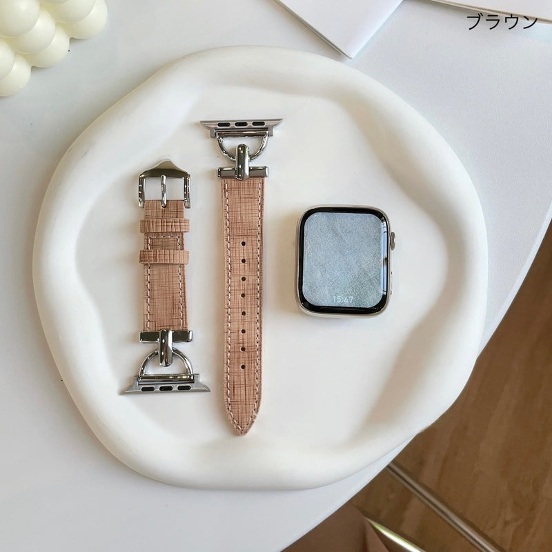 "Over Time" Genuine Leather Apple Watch Band 