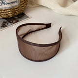 "Light and sheer around the face" Wide Mesh Headband