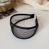 "Light and sheer around the face" Wide Mesh Headband