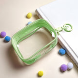 Clear mini pouch with a keychain for displaying and carrying your "oshi"