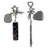 "Silver Mesh" Lip Storage Charm