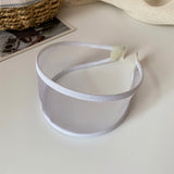 "Light and sheer around the face" Wide Mesh Headband