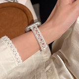 Race Pearl Copper Chain Metal Strap for Apple Watch iWatch 11th Generation 10/9/8 Ultra SE
