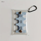 「クリアコインポーチ」PVC透明ミニ財布