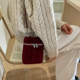 "Matte Retro" Square Shoulder Bag