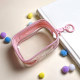 Clear mini pouch with a keychain for displaying and carrying your "oshi"