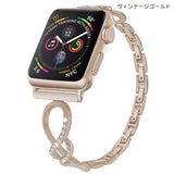 "Shining figure-eight" metal diamond band
