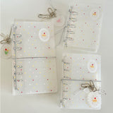 "Lace Cake Sticker Book" M5/A6 personal/A7 size transparent PVC collection book