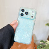 「お気に入りが、今日の気分を上げてくれる」シェル風 オーロラ iPhoneケース