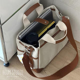 2-way canvas bag with inner bag to keep your belongings organized