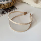 "Light and sheer around the face" Wide Mesh Headband