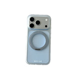 Matte Translucent Solid Color 360 Rotating Stand Case for iPhone 17 Pro Max, Apple 16, and 15 Pro, Women's Phone Case