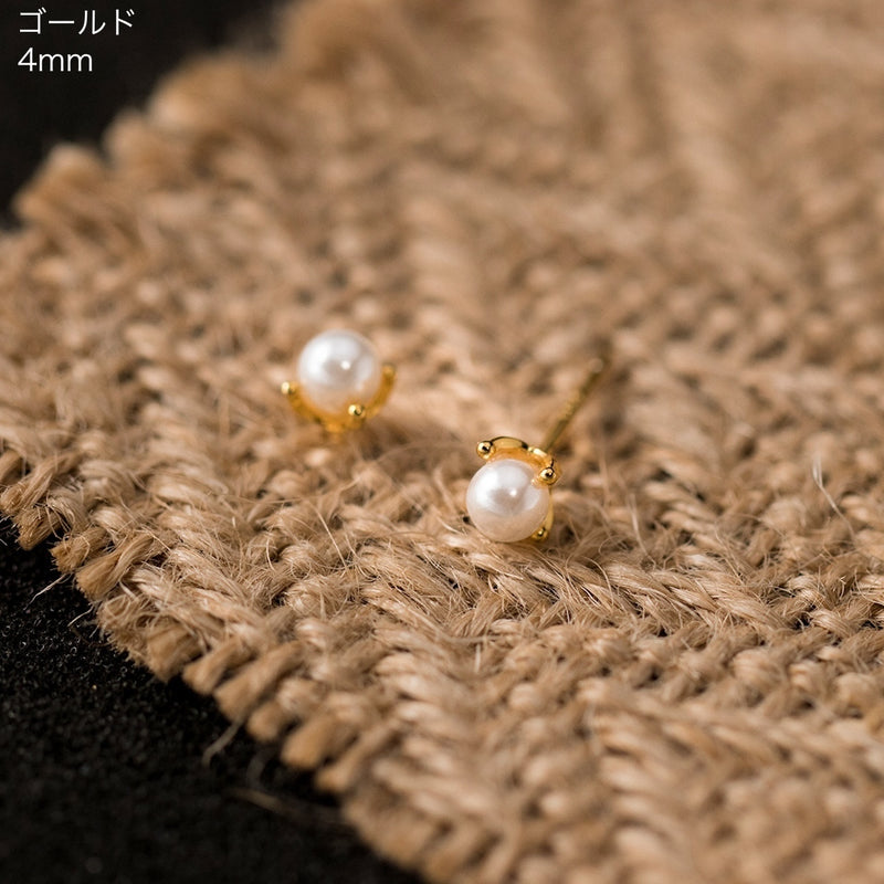 "Pure Flower" Pearl Ring Earrings
